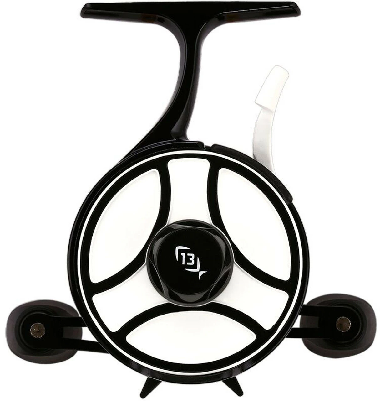 13 Fishing Black Betty Free Fall Ghost Ice Reel - Blackout Glow - L/H 4 13 Fishing Black Betty Free Fall Ghost Ice Reel - Blackout Glow - L/H - Image 4