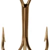Mustad 3551 1-14 Bronzed Superior Treble Hook - Size 2