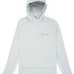Aftco Adapt Phase Change Performance Hoodie - Light Gray Heather - Medium