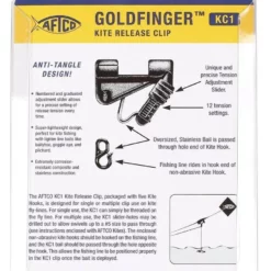 Aftco Goldfinger Kite Release Clip -Marine Equipment & Accessories Sales Store aftco kc1 goldfinger kite release clip 54186.1680177963