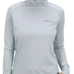 Aftco Womens Adapt Performance Hood - Light Gray Heather - X-Large