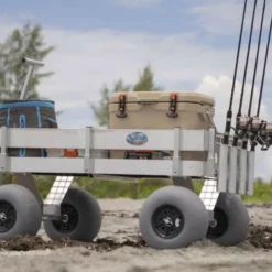 Alumacart Big Kahuna Beach Wagon W/UV Decking -Marine Equipment & Accessories Sales Store alumacart alum315 big kahuna beach wagon w uv decking 02692.1665199053