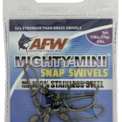 American Fishing Wire Mighty Mini Stainless Steel Snap Swivels