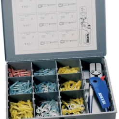 Ancor Heat Shrink Connector Kit W/ Crimper & Mini Torch - 257-Piece