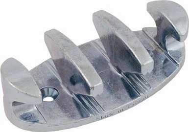 Attwood 11951-6 Zig-Zag Rope Cleat - Zinc-Plated - 4 In. 1 Attwood 11951-6 Zig-Zag Rope Cleat - Zinc-Plated - 4 In.