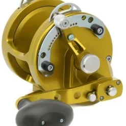 Avet Reels Avet HX 5/2 MC Raptor Two-Speed Lever Drag Casting Reels Gold