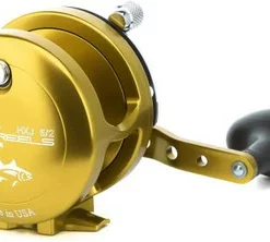 Avet Reels Avet HXJ 5/2 Two-Speed Lever Drag Casting Reel Gold