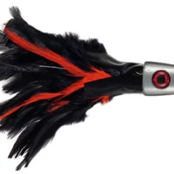 C&H Lures C&H No Alibi Trolling Feather Lure - 4 Oz. - Black/Red