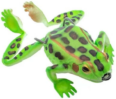 Chasebaits Big Bobbin Frog - 2.55in - Green Leopard 1 Chasebaits Big Bobbin Frog - 2.55in - Green Leopard