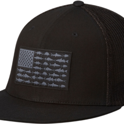 Columbia PFG Fish Flag Mesh Flat Brim Ball Cap