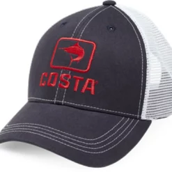 Costa Del Mar Marlin Trucker X-Large Hat - Navy / Red