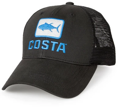 Costa Del Mar Tuna Trucker Hat - Black 1 Costa Del Mar Tuna Trucker Hat - Black