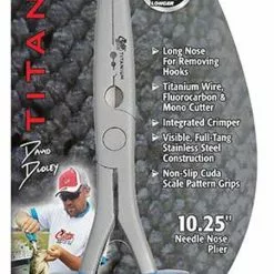 Cuda 18113 Titanium Bonded Freshwater Long Needle Nose Pliers -Marine Equipment & Accessories Sales Store cuda 18113 titanium bonded stainless steel freshwater long needle nose pliers 31494.1651100527