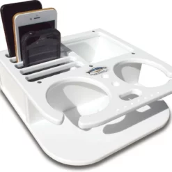 Deep Blue 2 Cup Drink Holder & Cell Phone Storage Box