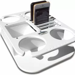 Deep Blue 4 Cup Drink Holder & Cell Phone Storage Box