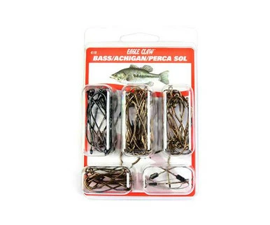 Eagle Claw 618H Bass Hook Assortment 1 Eagle Claw 618H Bass Hook Assortment