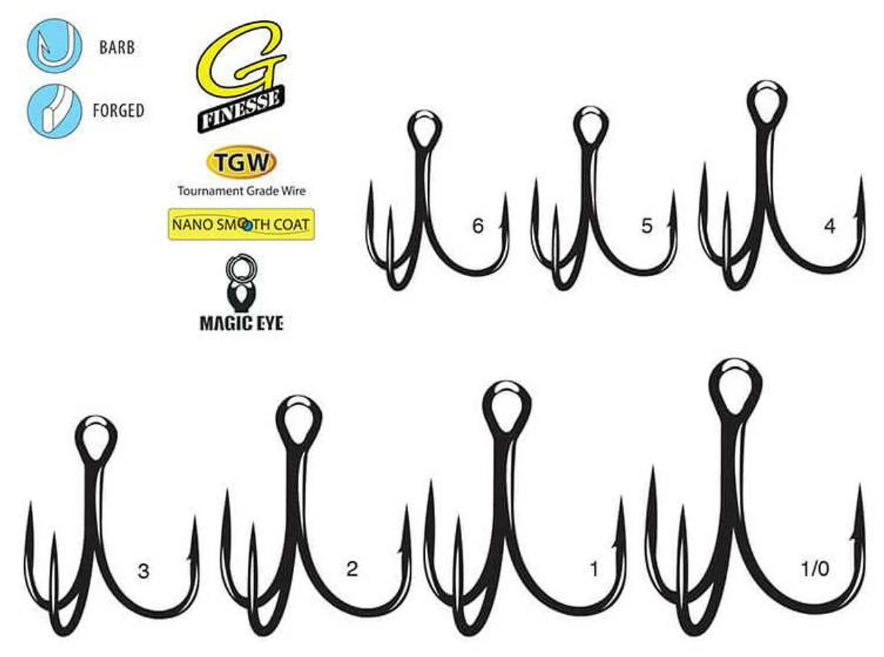 Gamakatsu G-Finesse Aaron Martens TGW Treble Hook 2 Gamakatsu G-Finesse Aaron Martens TGW Treble Hook - Image 2