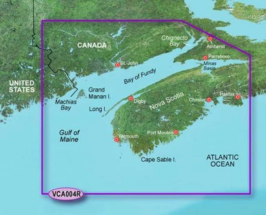 Garmin BlueChart G2 Vision Bay Of Fundy SD Card 1 Garmin BlueChart G2 Vision Bay Of Fundy SD Card