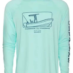 Grundens Solstrale Lightweight Long Sleeve Shirt - Blue Light