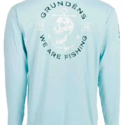 Grundens Tech Tee Long Sleeve Shirt - Anchor Down Print - Large