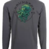 Grundens Tech Tee Long Sleeve Shirt - Kraken Print - X-Large