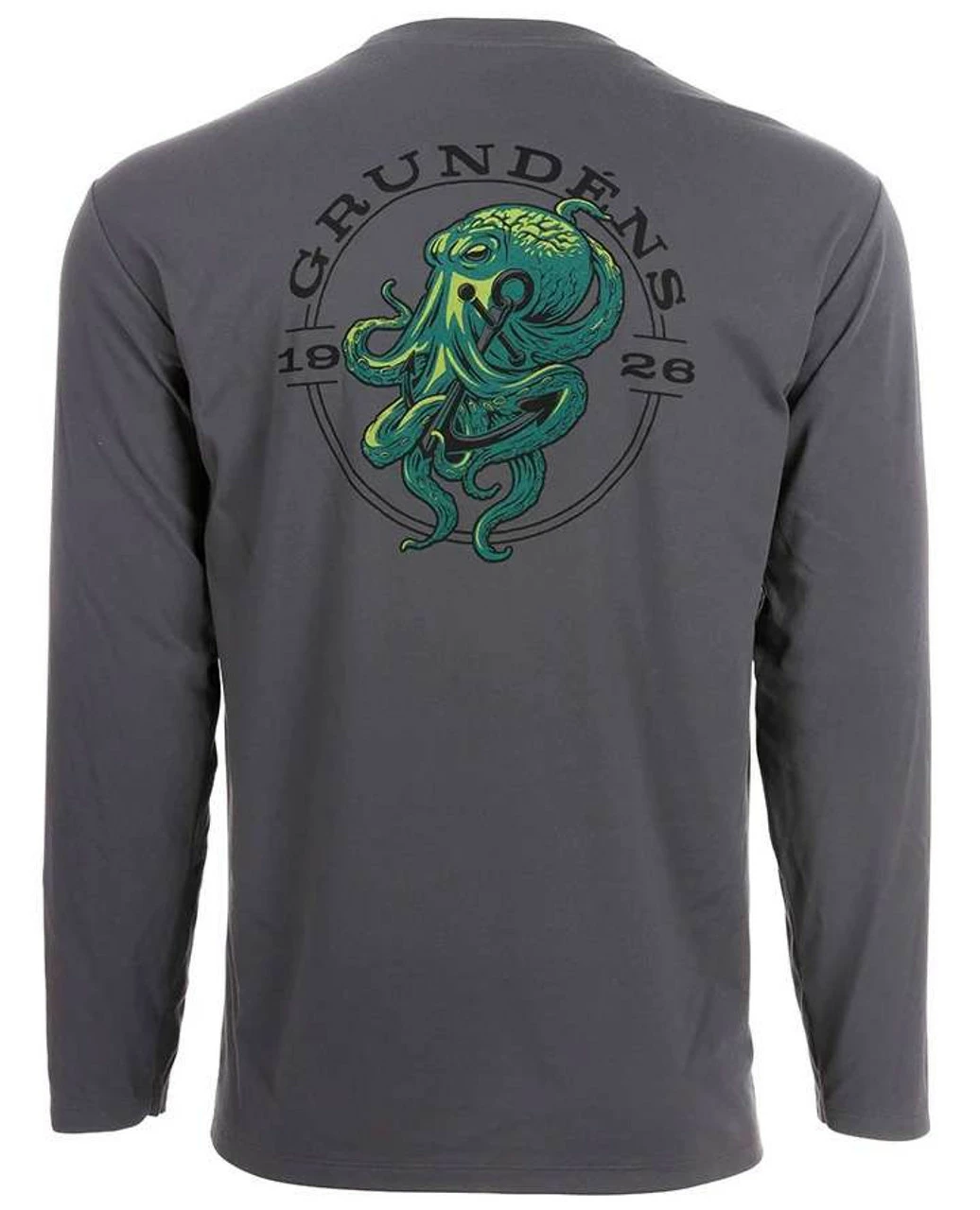 Grundens Tech Tee Long Sleeve Shirt - Kraken Print - X-Large 1 Grundens Tech Tee Long Sleeve Shirt - Kraken Print - X-Large