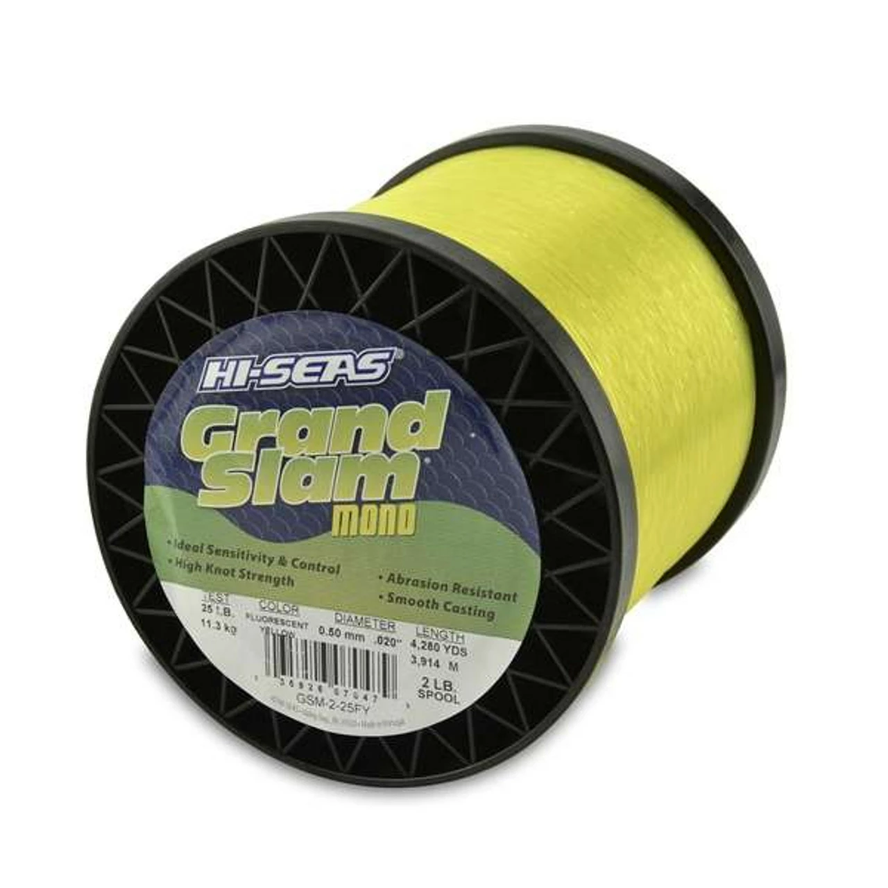 Hi-Seas Grand Slam Mono 2 Lb. Spool Fluorescent Yellow 2 Hi-Seas Grand Slam Mono 2 Lb. Spool Fluorescent Yellow - Image 2