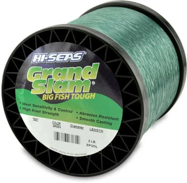 Hi-Seas Grand Slam Mono 2 Lb. Spool Green 1 Hi-Seas Grand Slam Mono 2 Lb. Spool Green