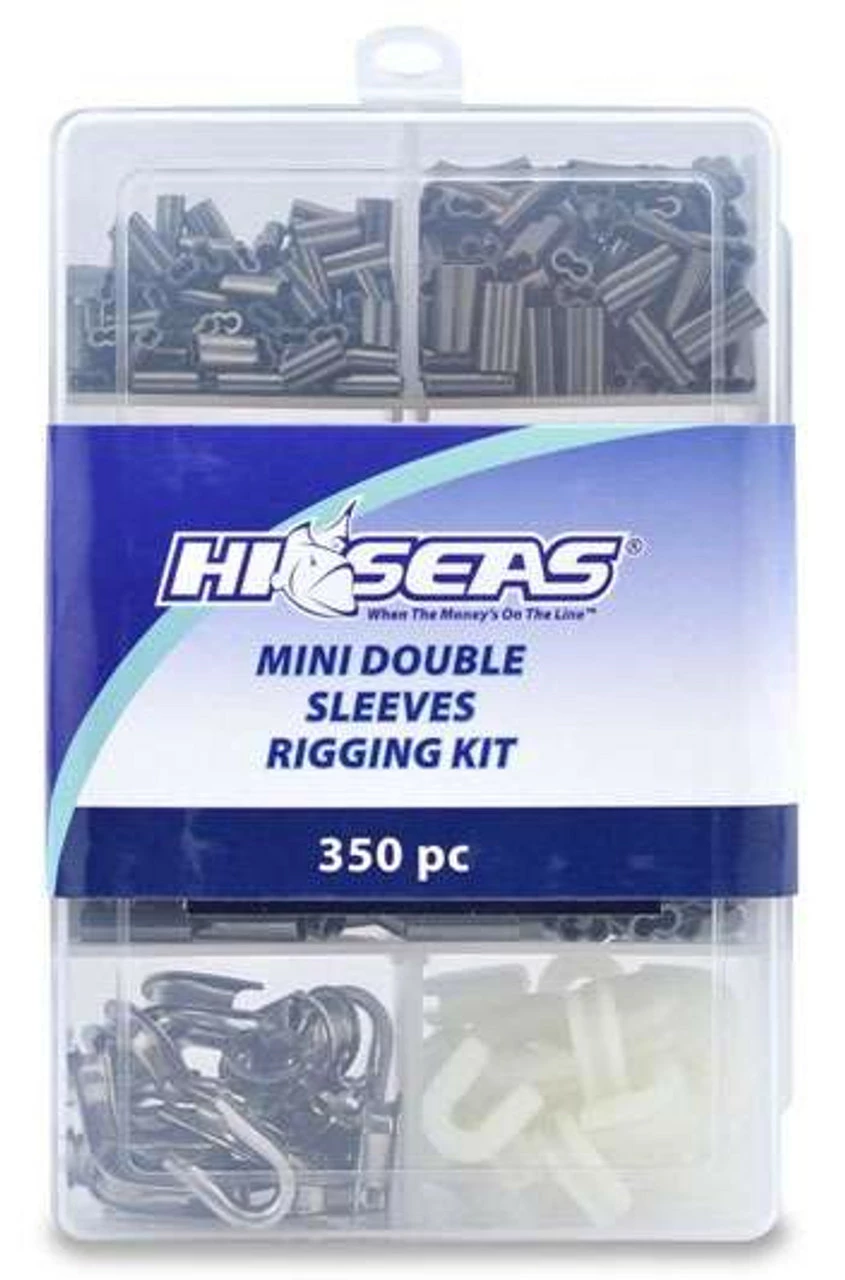 American Fishing Wire Hi-Seas TKB00002 Mini Double Sleeves Rigging Kit 350 Pieces 1 American Fishing Wire Hi-Seas TKB00002 Mini Double Sleeves Rigging Kit 350 Pieces