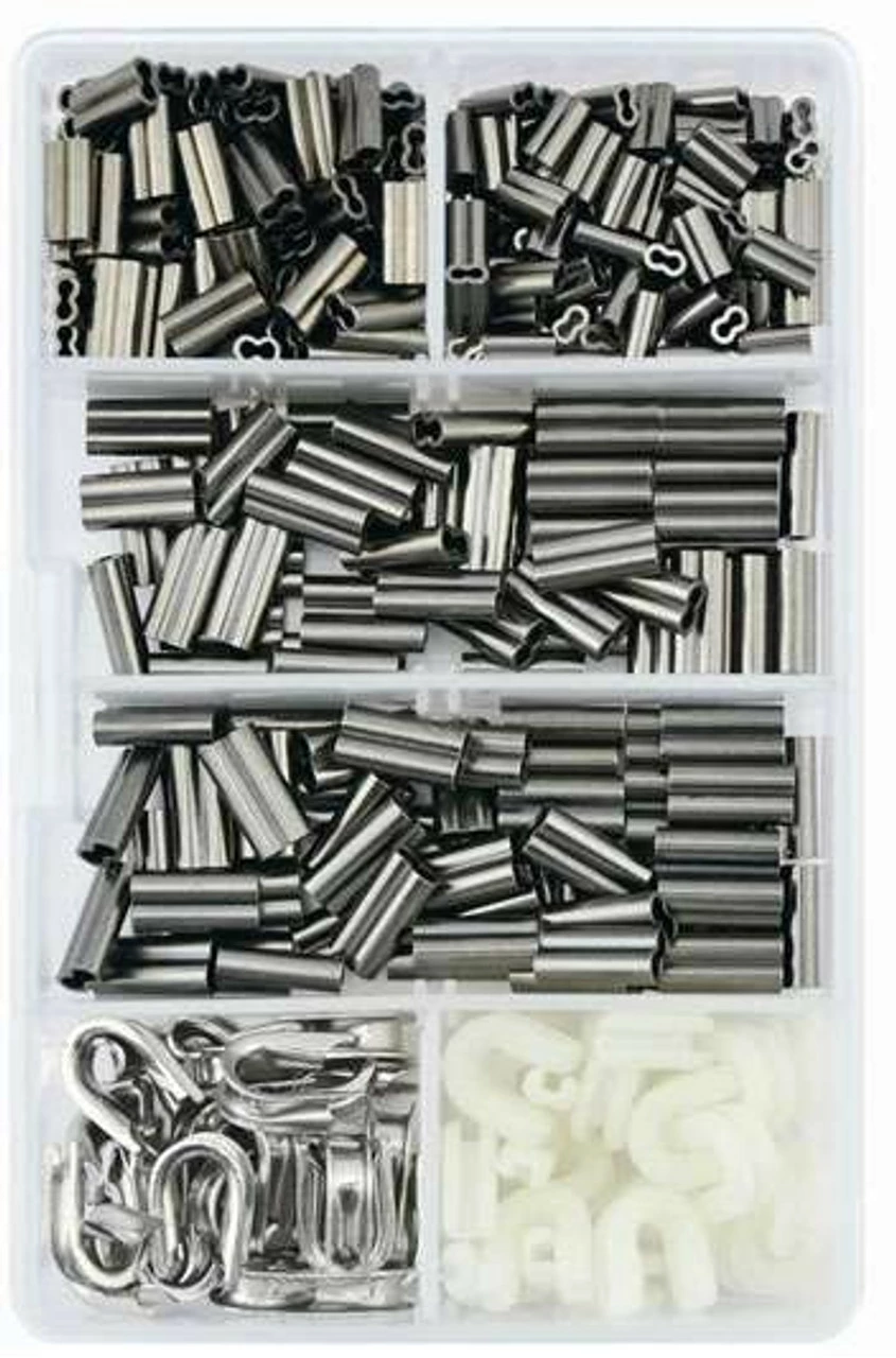American Fishing Wire Hi-Seas TKB00002 Mini Double Sleeves Rigging Kit 350 Pieces 2 American Fishing Wire Hi-Seas TKB00002 Mini Double Sleeves Rigging Kit 350 Pieces - Image 2
