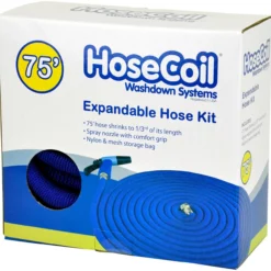 HoseCoil Expandable Hose Kit W/ Nozzle And Storage Bag -Marine Equipment & Accessories Sales Store hosecoil expandable hose kit w nozzle 68386.1651235693