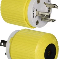 Hubbell 328DCP Locking Plug - 30A/28V DC