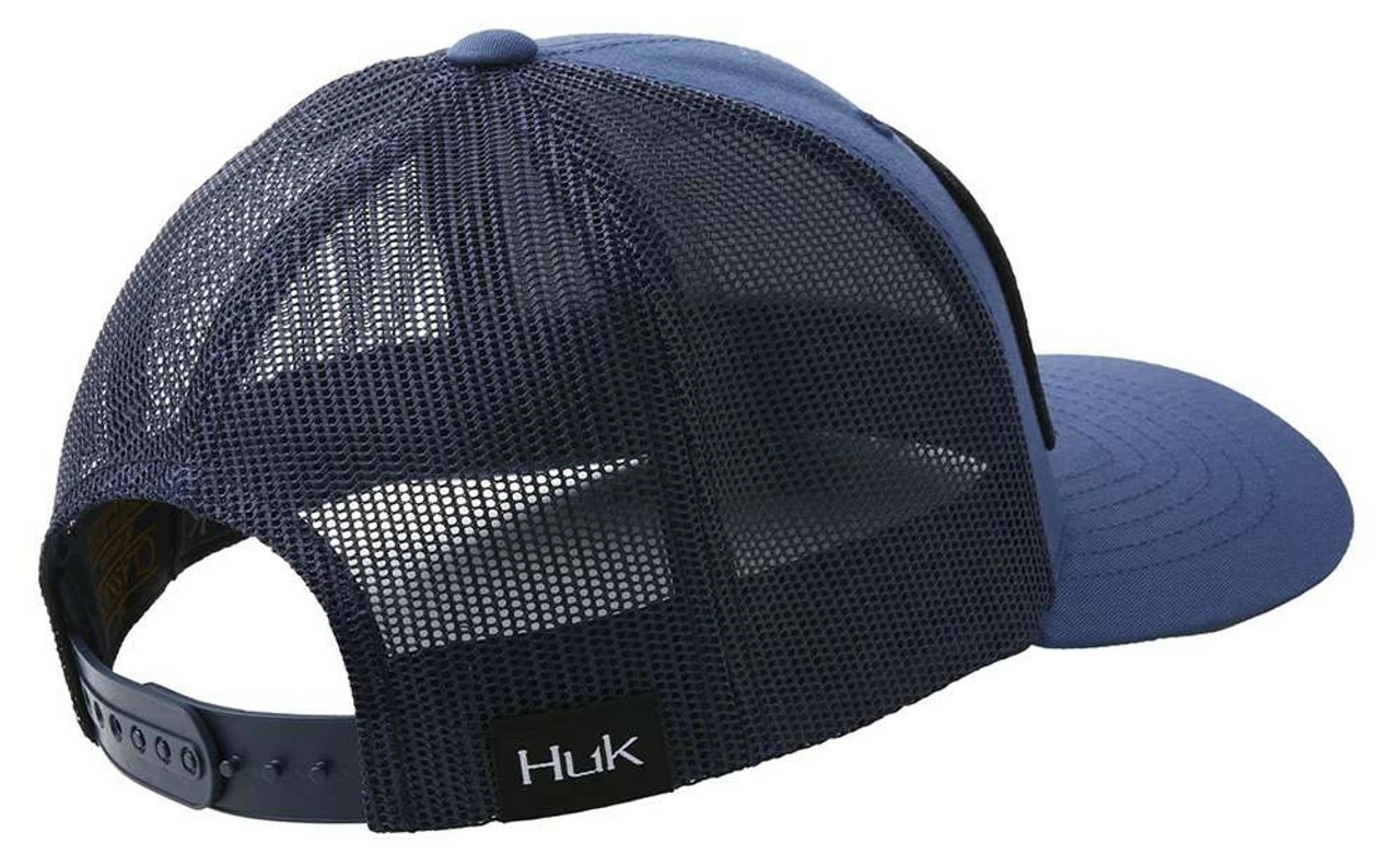 Huk Performance Fishing Huk And Bars Trucker Hat - Sargasso Sea - Youth 2 Huk Performance Fishing Huk And Bars Trucker Hat - Sargasso Sea - Youth - Image 2