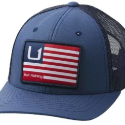Huk Performance Fishing Huk And Bars Trucker Hat - Sargasso Sea - Youth