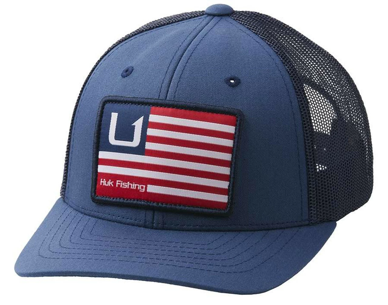 Huk Performance Fishing Huk And Bars Trucker Hat - Sargasso Sea - Youth 1 Huk Performance Fishing Huk And Bars Trucker Hat - Sargasso Sea - Youth