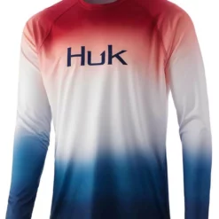 Huk Performance Fishing Huk Flare Fade Pursuit Long Sleeve Shirt - Americana - X-Large