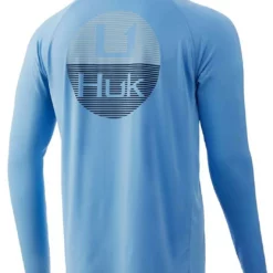 Huk Performance Fishing Huk Horizon Lines Pursuit Long Sleeve Shirt - Dusk Blue - X-Large