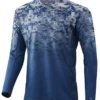 Huk Performance Fishing Huk Icon X Tide Change Fade Long Sleeve Shirt - Exuma - Medium