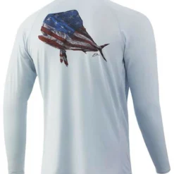 Huk Performance Fishing Huk KC Mahi And Stripes Pursuit Long Sleeve Shirt - Plein Air