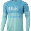 Huk Performance Fishing Huk Salt Stripe Pursuit Long Sleeve Shirt - Porcelain Blue - Medium