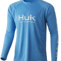 Huk Performance Fishing Huk Vented Pursuit Long Sleeve Shirt - Malibu Blue - Medium