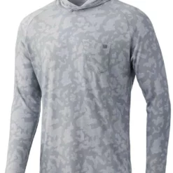 Huk Performance Fishing Huk Waypoint Running Lakes Hoodie - Overcast Grey - 2X-Large