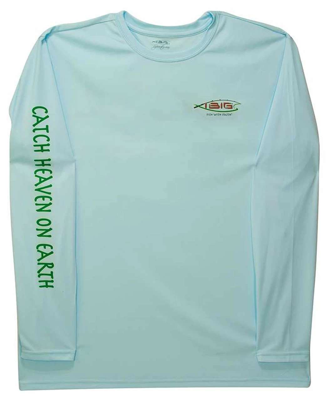 IBig Seagrass Redfish Performance Long Sleeve Shirt - Ice Blue - Medium 2 IBig Seagrass Redfish Performance Long Sleeve Shirt - Ice Blue - Medium - Image 2