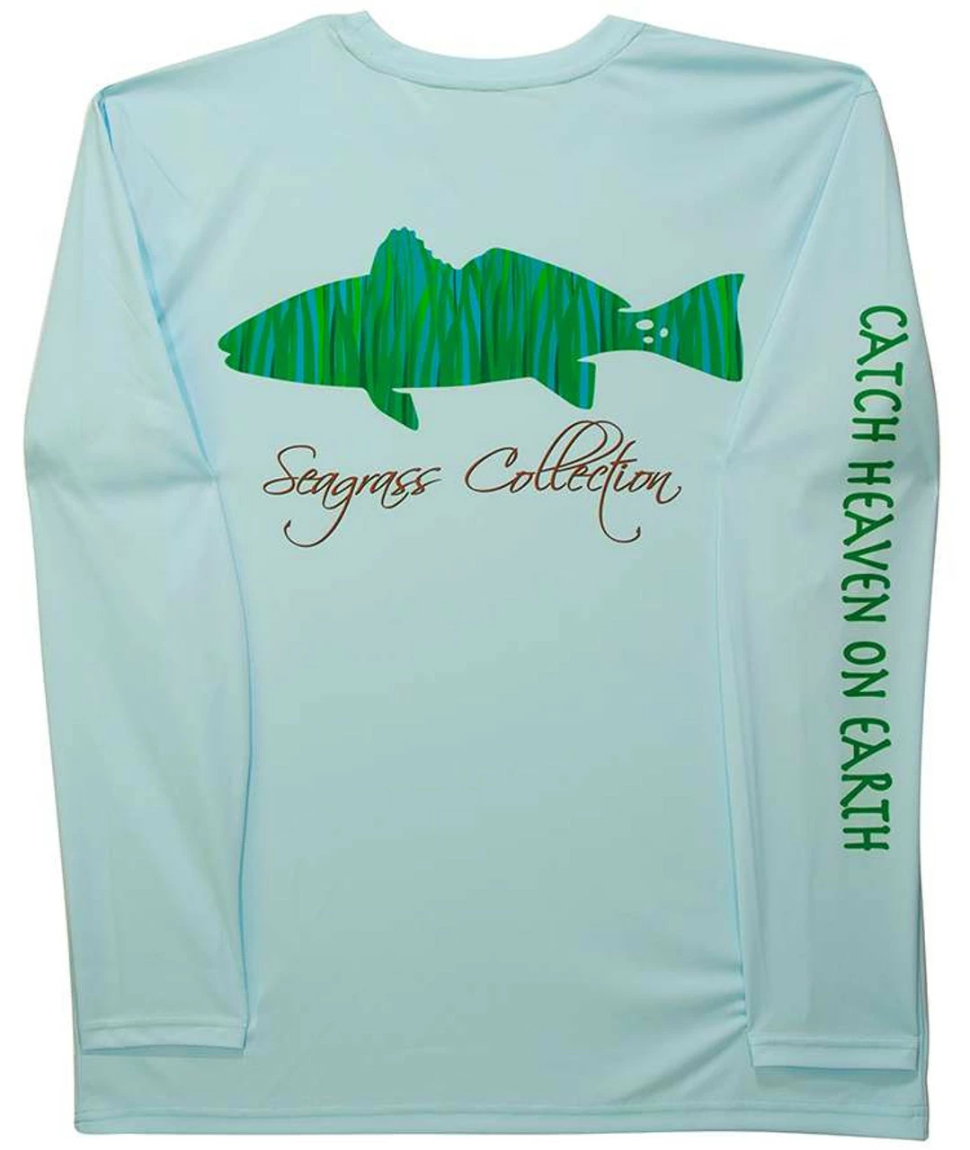 IBig Seagrass Redfish Performance Long Sleeve Shirt - Ice Blue - Medium 1 IBig Seagrass Redfish Performance Long Sleeve Shirt - Ice Blue - Medium