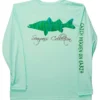 IBig Seagrass Snook Performance Long Sleeve Shirt - Seafoam - 2X-Large
