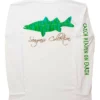 IBig Seagrass Snook Performance Long Sleeve Shirt - White - X-Large