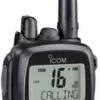 Icom M73 Handheld VHF - 6 Watts - IPX8 Submersible - Black
