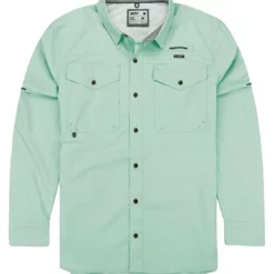 Jetty Life Jetty Bowline Long Sleeve Guide Shirt - Mint - 2X-Large