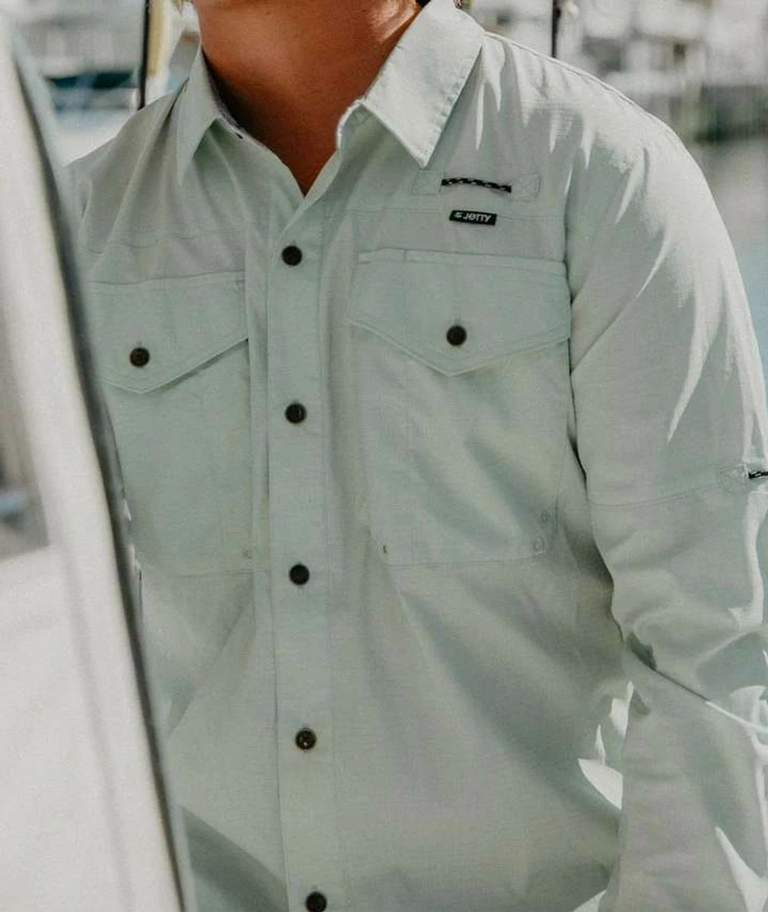 Jetty Life Jetty Bowline Long Sleeve Guide Shirt - Mint - 2X-Large 2 Jetty Life Jetty Bowline Long Sleeve Guide Shirt - Mint - 2X-Large - Image 2