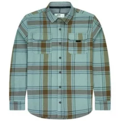 Jetty Life Jetty Arbor Flannel - Fog - Medium
